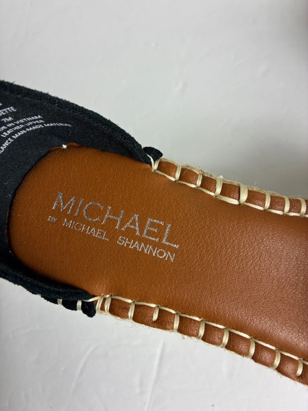 Women’s Black Espadrille Platform Sandals Ankle Strap Beach Vacation Cruise Sz 7